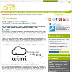 Wimi : [La Start-Up française de la Semaine]