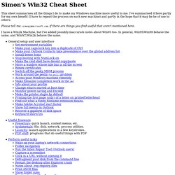 Win32 cheat sheet