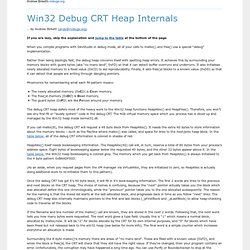 Win32 Debug CRT Heap Internals - Iceweasel