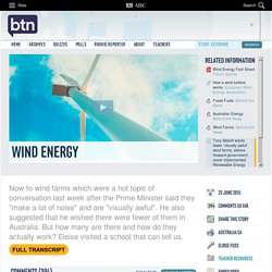 Wind Energy: 23/06/2015, Behind the News