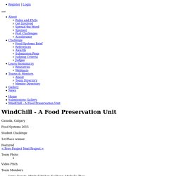 WindChill - A Food Preservation Unit