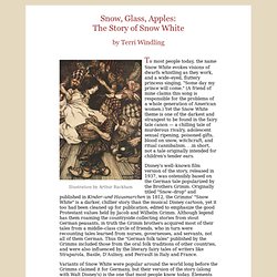 Snow, Glass, Apples: The Story of Snow White by Terri Windling: Summer 2007, Journal of Mythic Arts, Endicott Studio