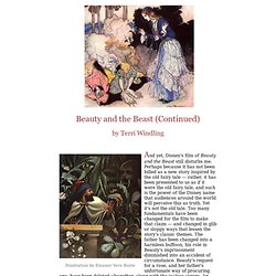 Beauty and the Beast by Terri Windling: Summer 2007, Journal of Mythic Arts, Endicott Studio