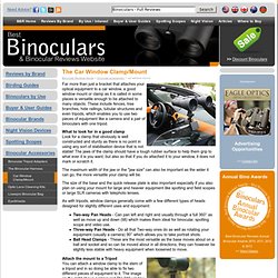 Car Window Clamp & Mounts - Binocular Accessories