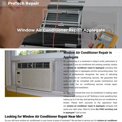 Window Air Conditioner Repair in Applegate