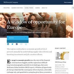 A window of opportunity for Europe