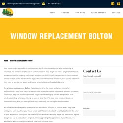 Window Replacement Bolton - Cedar Hills Contracting