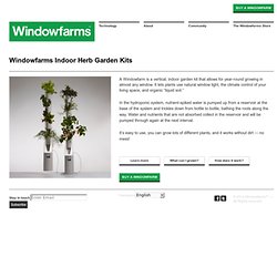 Indoor Herb Garden Kits - Windowfarms