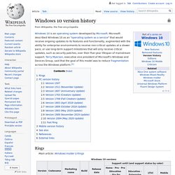 Windows 10 version history - Wikipedia