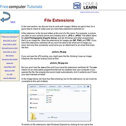 Windows 7 and File Extensions