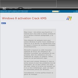 Windows 8 activation Crack KMS