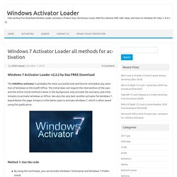 Windows 7 Activator Loader v2 2 2 by Daz FREE