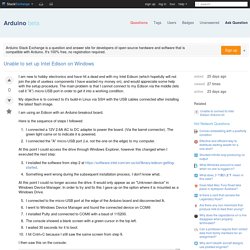 Unable to set up Intel Edison on Windows - Arduino Stack Exchange
