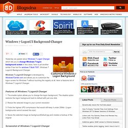 Change Windows 7 Logon background Screen with Windows 7 LogonUI
