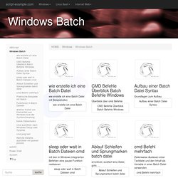 Windows Batch