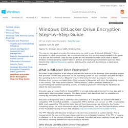 Windows BitLocker Drive Encryption Step-by-Step Guide