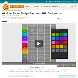 Windows Phone Design Bootcamp 201: Composition