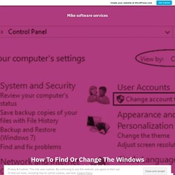 How To Find Or Change The Windows Computer Administrator