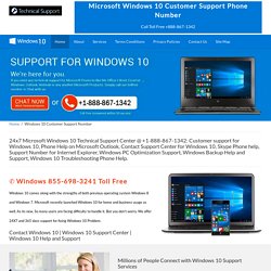 (888) 867-1342 Windows 10 Customer Support Number