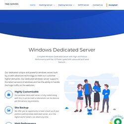 The Best Dedicated Windows Server Hosting - Time4Server