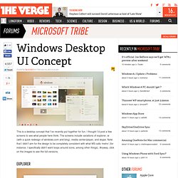 Windows Desktop UI Concept