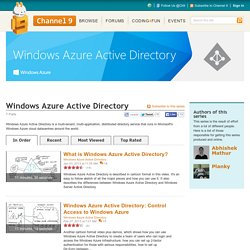 Windows Azure Active Directory