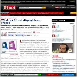 Windows 8.1 est disponible en France