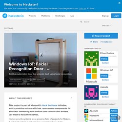 Windows IoT: Facial Recognition Door