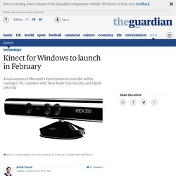 Kinect for Windows to launch in February