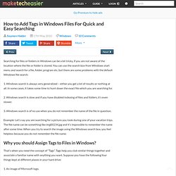 How to Add Tags in Windows Files For Quick and Easy Searching
