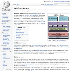 Windows Forms