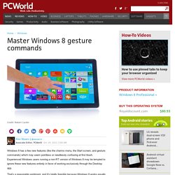 Master Windows 8 gesture commands
