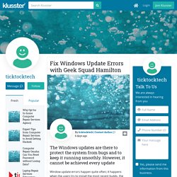Fix Windows Update Errors with Geek Squad Hamilton