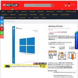 Windows 10 home product key