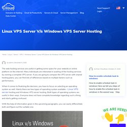 Linux VPS Server V/s Windows VPS Server Hosting - CloudMinister
