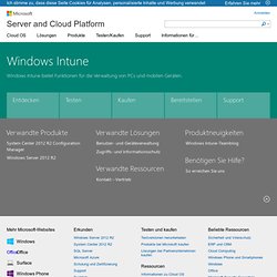 Software für die PC-Verwaltung und -Sicherheit in der Cloud – Windows Intune