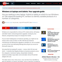 Windows 10 laptops and tablets: Your upgrade guide