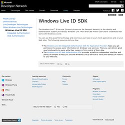 Windows Live ID SDK