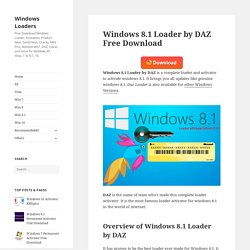 Windows 8.1 Loader by DAZ Free Download