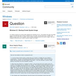 Windows 8,1- Backup-Create System Image
