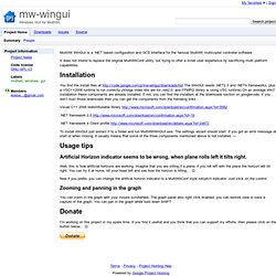 mw-wingui - Windows GUI for MultiWii