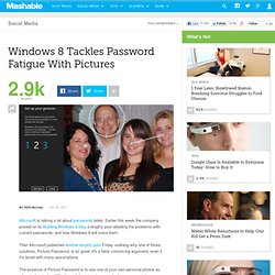 How Picture Password Works in Windows 8