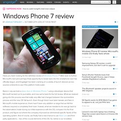Windows Phone 7 review