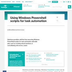 Using Windows Powershell scripts for task automation