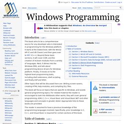 Windows Programming