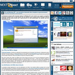 Fin de Windows XP : une sénatrice demande des comptes au gouvernement