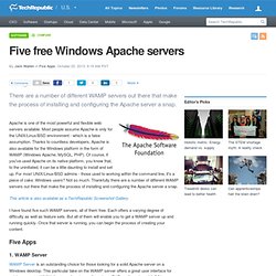 Five free Windows Apache servers