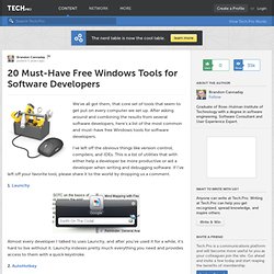 20 Must-Have Free Windows Tools for Software Developers