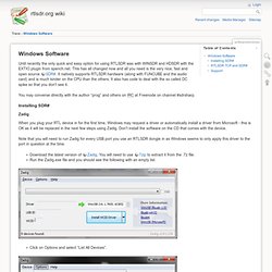 Windows Software [rtlsdr.org wiki]