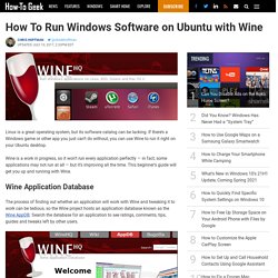 How To Run Windows Software on Ubuntu with Wine